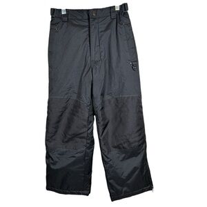 Protection System Snow Pants Youth Size 7 Ski/Snowboarding Pockets Black